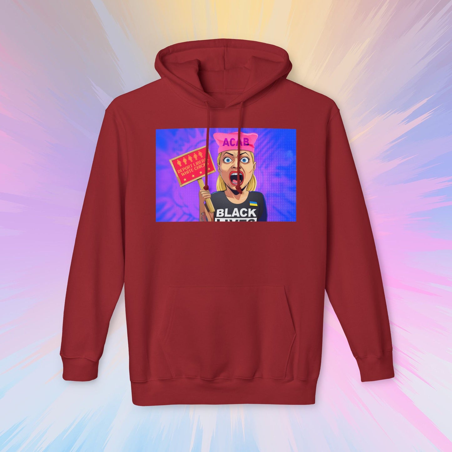 Deport Liberal White Chicks Hoodie