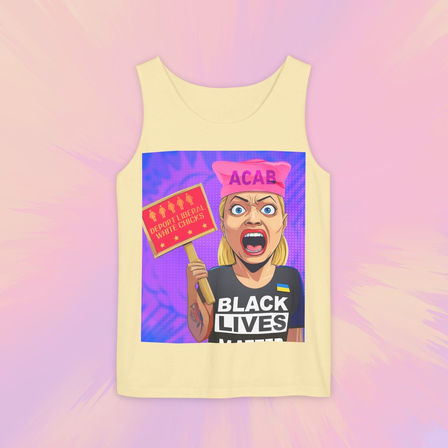 Deport Liberal White Chicks Tank Top