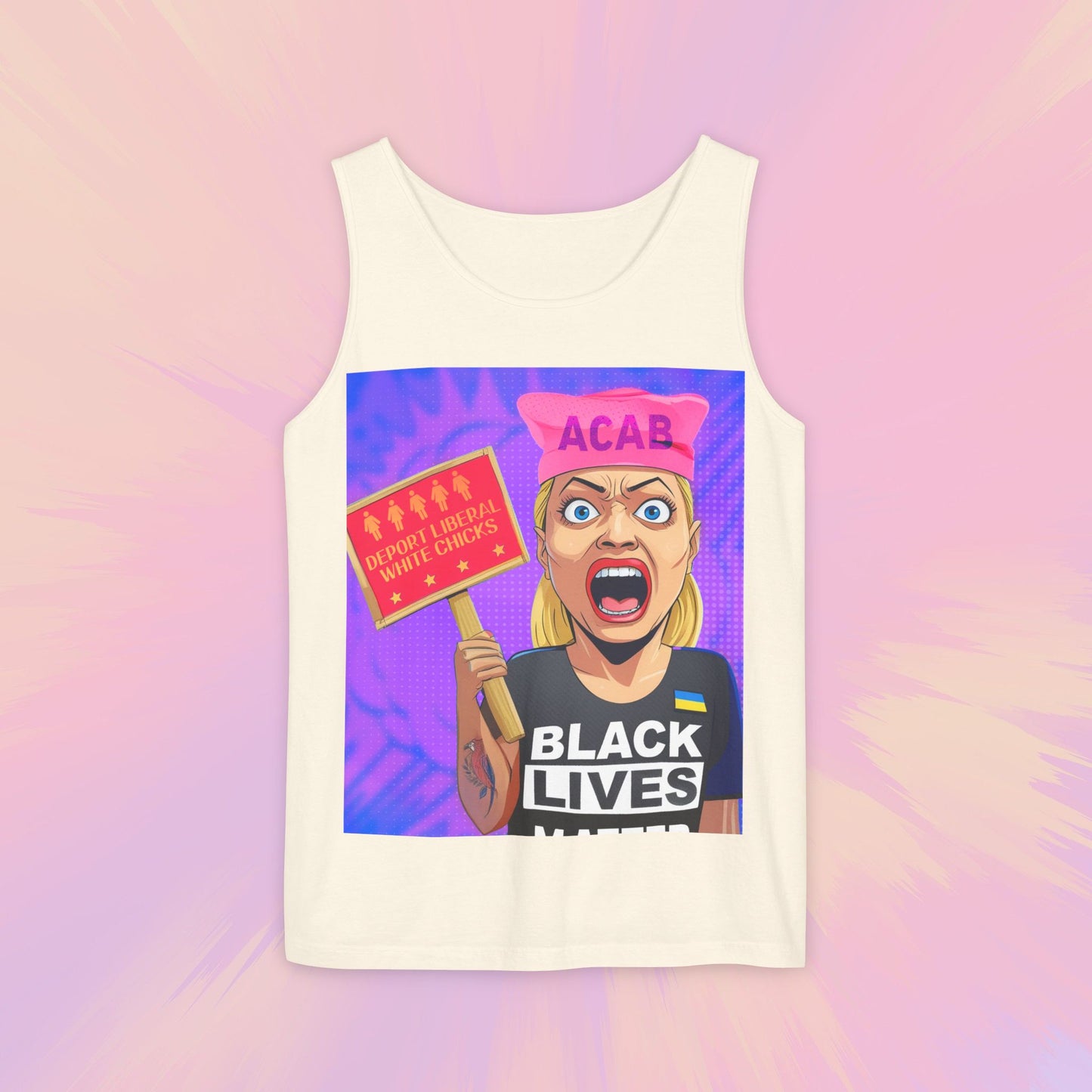 Deport Liberal White Chicks Tank Top