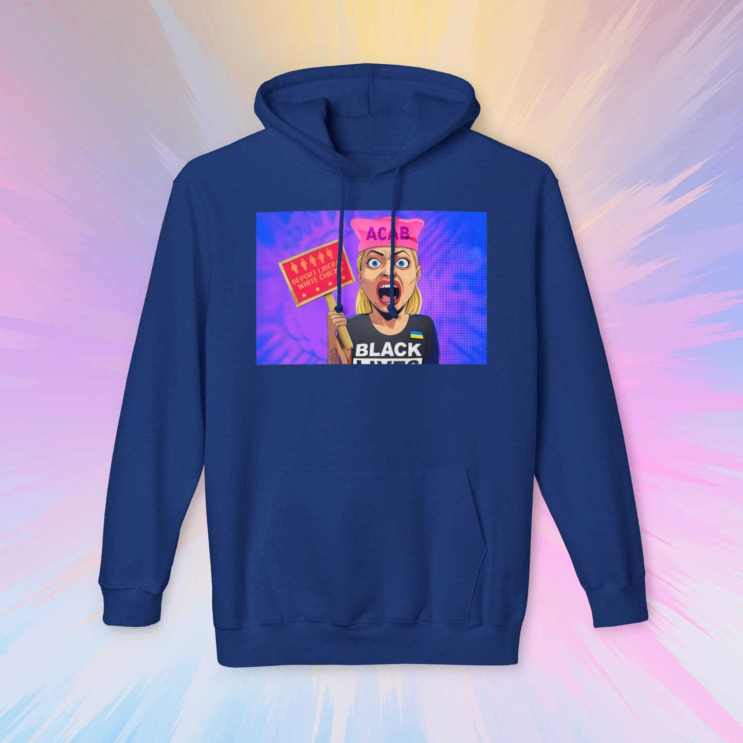Deport Liberal White Chicks Hoodie