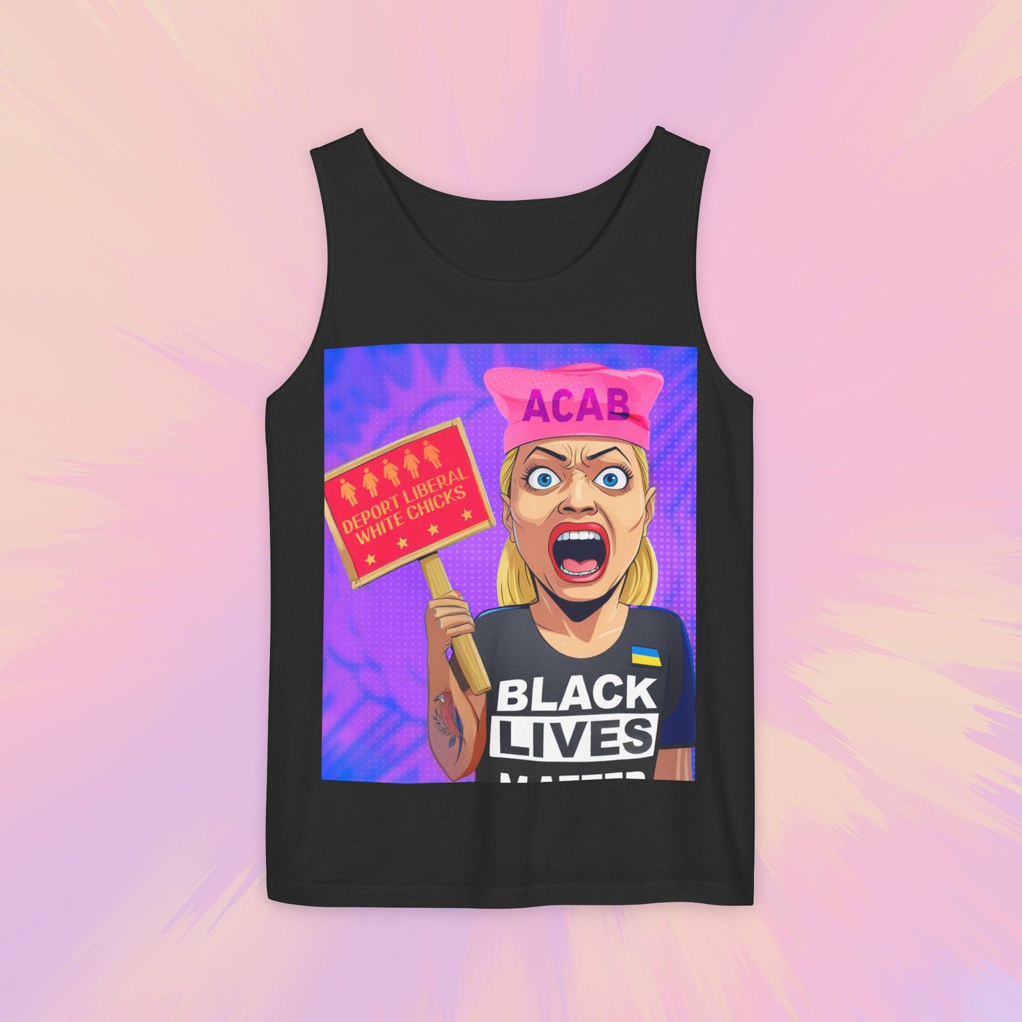 Deport Liberal White Chicks Tank Top