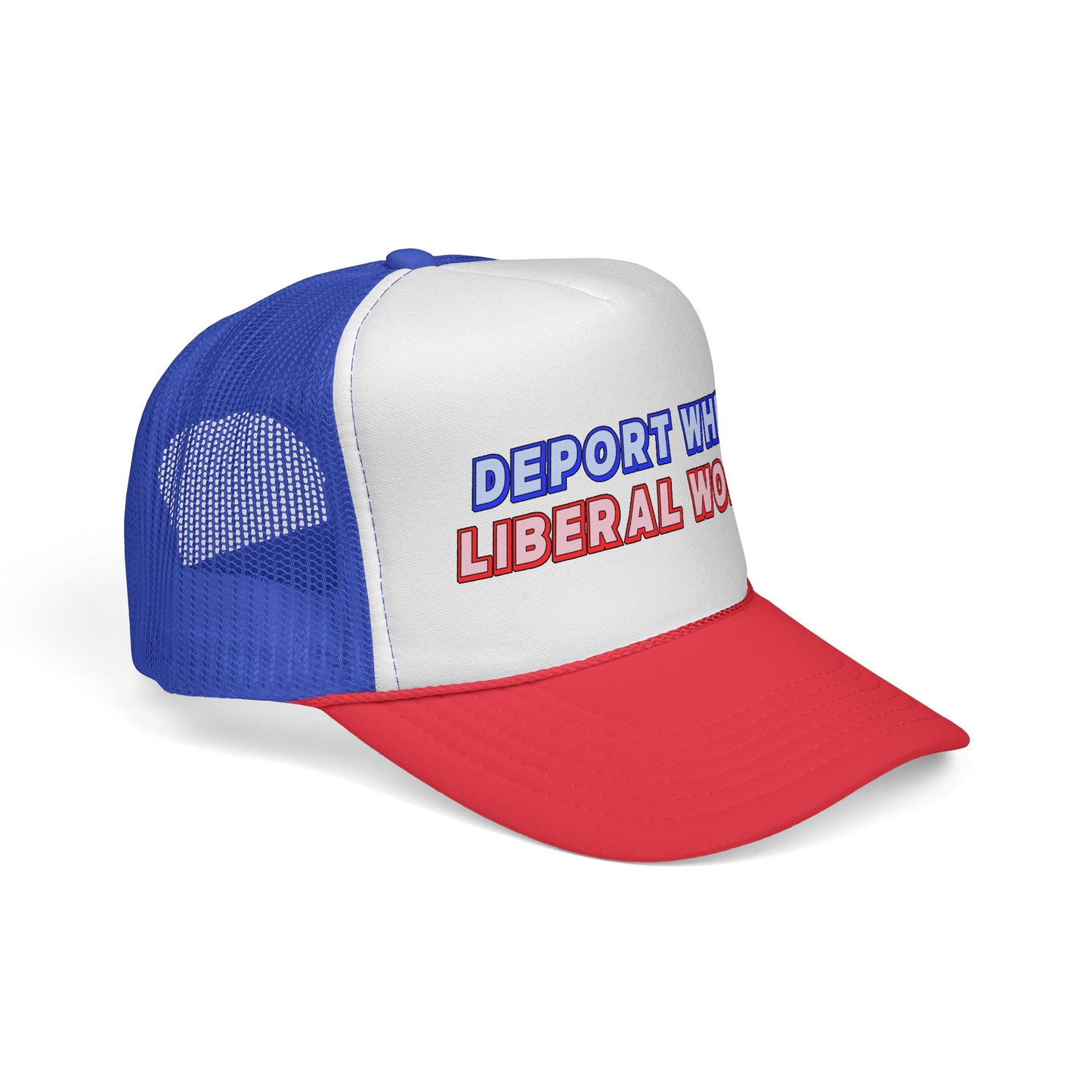 Deport White Liberal Women Trucker Cap