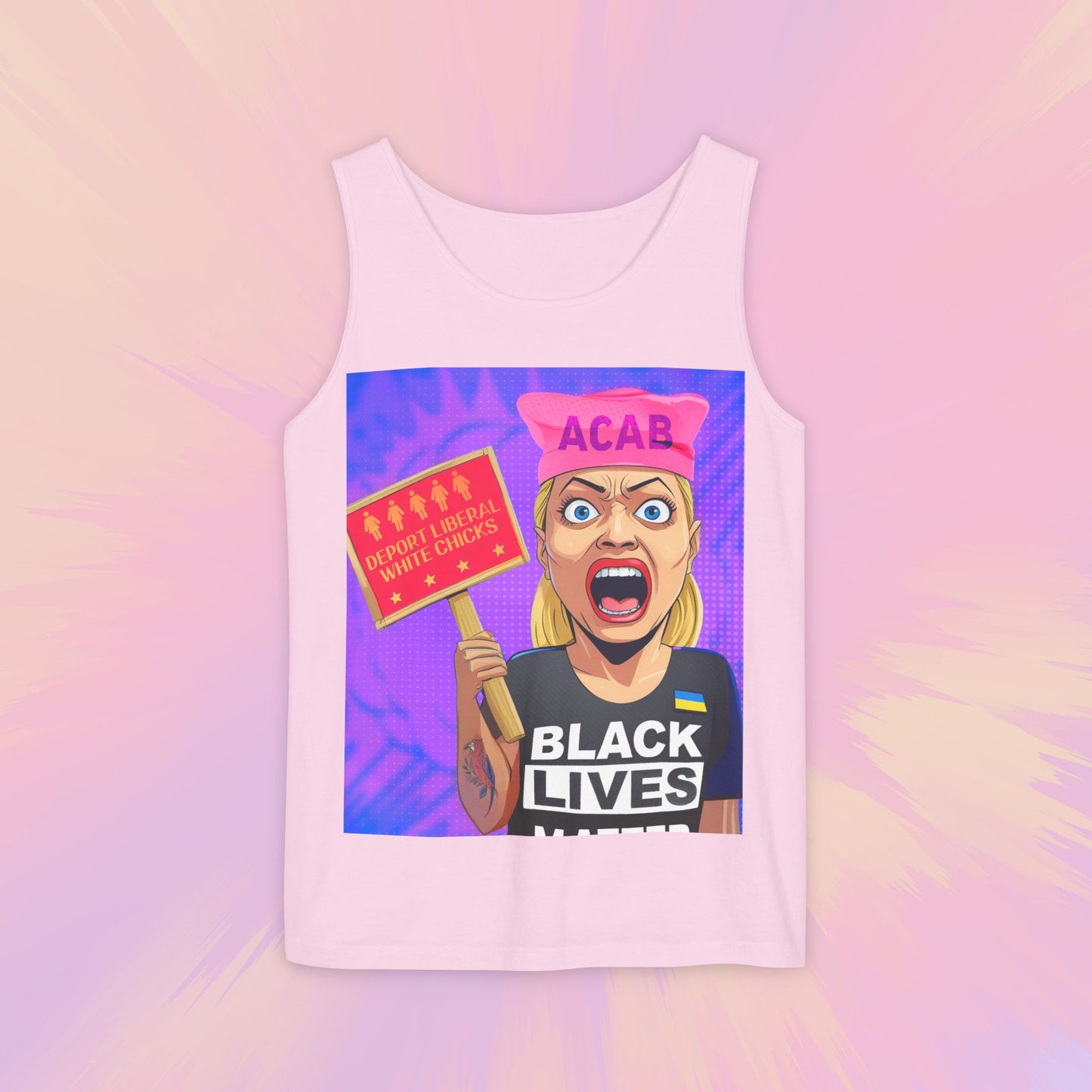 Deport Liberal White Chicks Tank Top