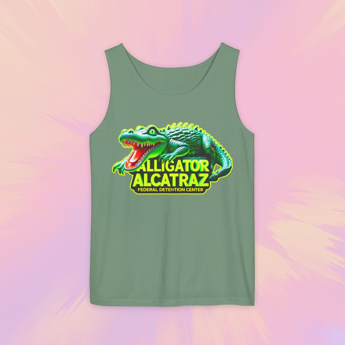 Alligator Alcatraz Tank Top #4