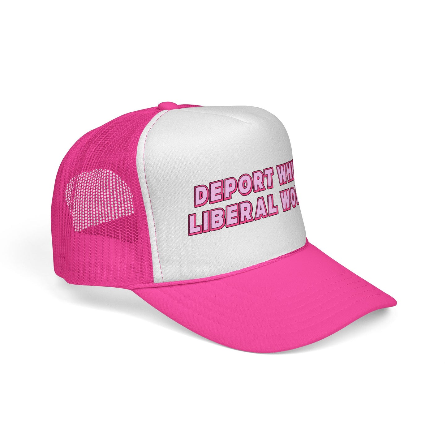Deport White Liberal Women Trucker Cap