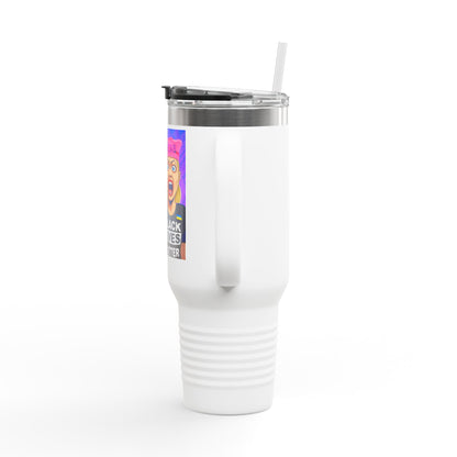 Deport Liberal White Chicks Insulated Travel Mug, 40oz