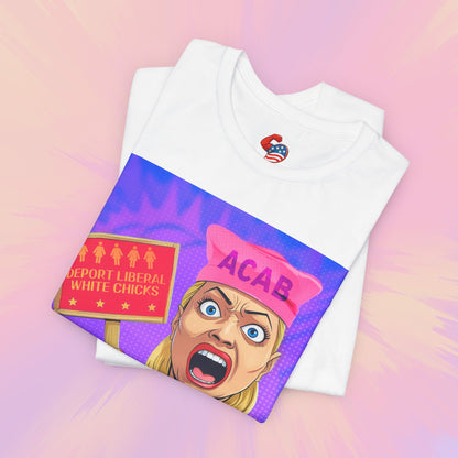 Deport Liberal White Chicks Premium Tee